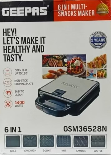 ساندویچ ساز 6 کاره جی پاس GEEPAS مدل GSM36528N