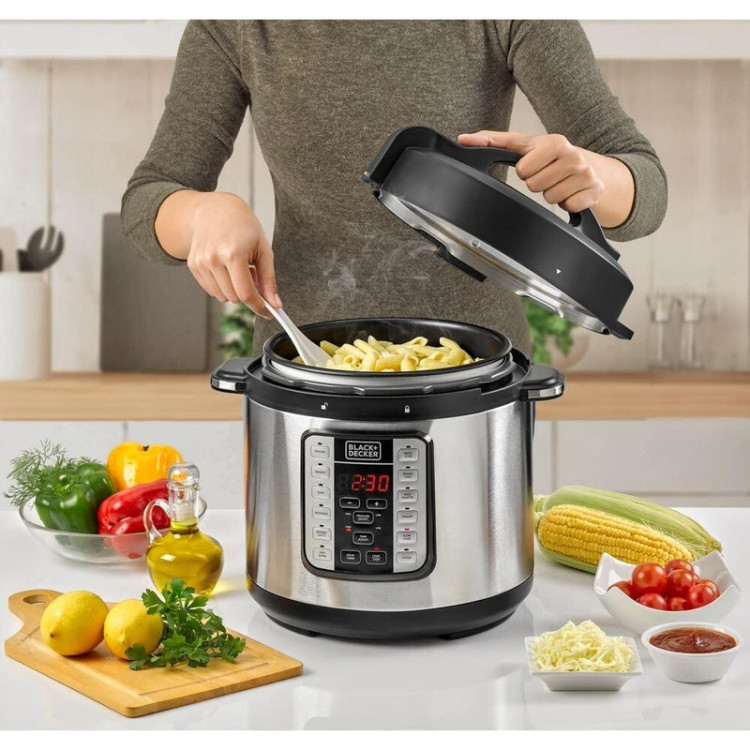زودپز برقی 6 لیتری بلک اند دکر BLACK+DECKER مدل PCP1000-B5