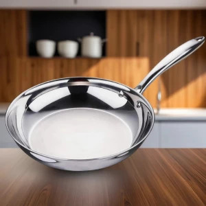 ماهی تابه تک دسته استیل 30 سانتی عرشیا Arshia مدل SS160- 3568