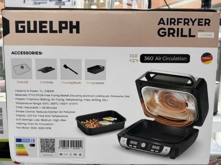 گریل و سرخکن حرفه ای گولف Guelph مدل G910AG