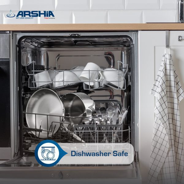 ماهی تابه استیل تک دسته سایز 24 عرشیا Arshia مدل SS160 - 3565