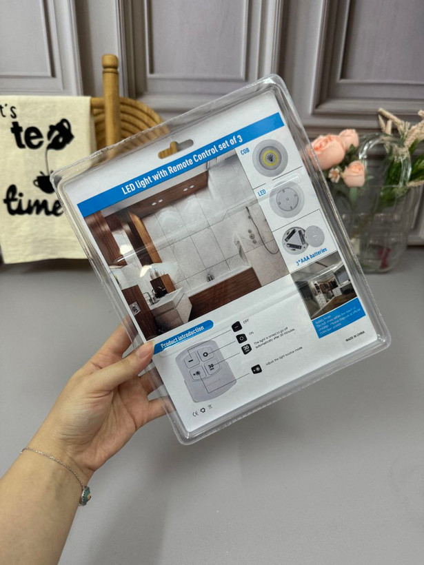 چراغ زیر کابینتی 3 عددی ریموت دار