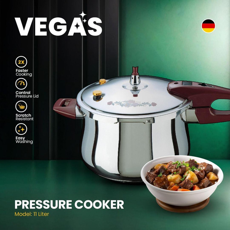 زودپز رو گازی 11 لیتری وگاس VEGAS مدل L