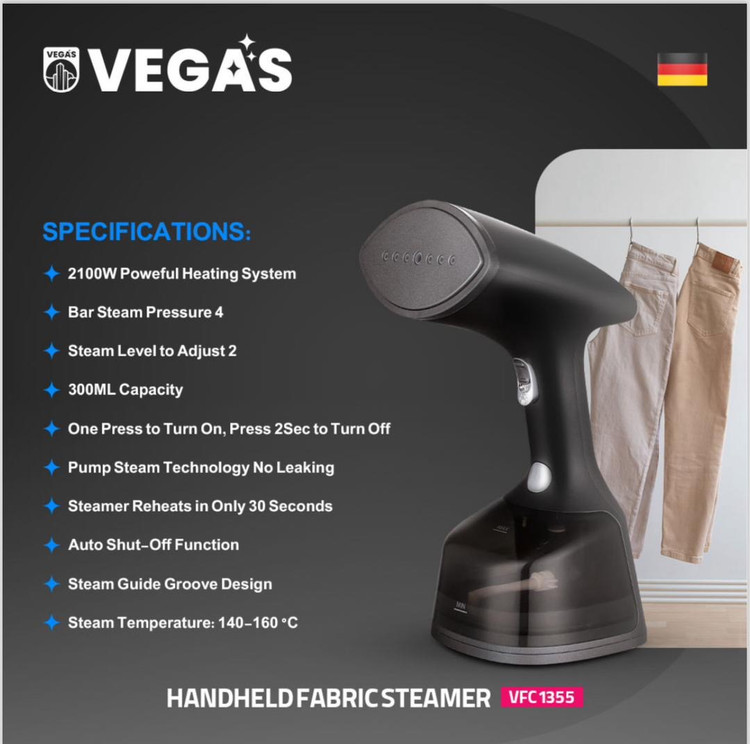 بخارگر دستی وگاس VEGAS مدل VFC-1355