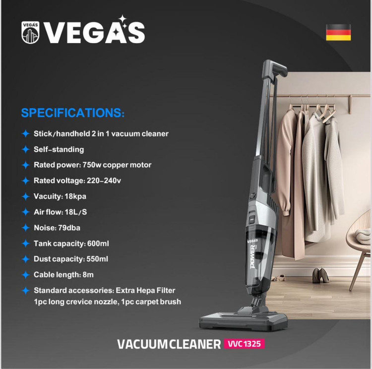 جارو پرتابل وگاس VEGAS مدل VVC-1325