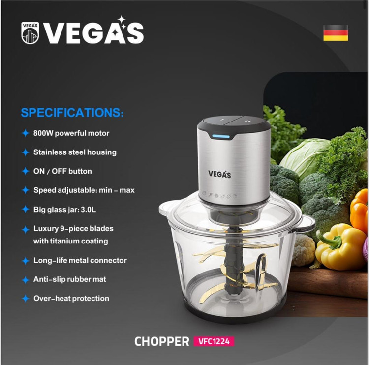 خردکن وگاس VEGAS مدل VFC-1224