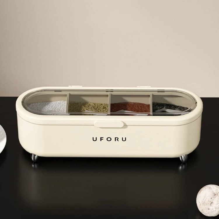 جا ادویه 4 خانه پایه دار برند UFORU