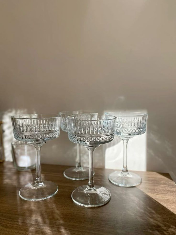 بستنی خوری پایه بلند و پایه کوتاه طرح الیسا محصول DELI GLASS