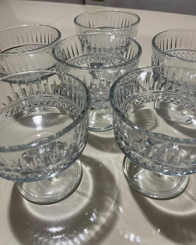 بستنی خوری پایه بلند و پایه کوتاه طرح الیسا محصول DELI GLASS