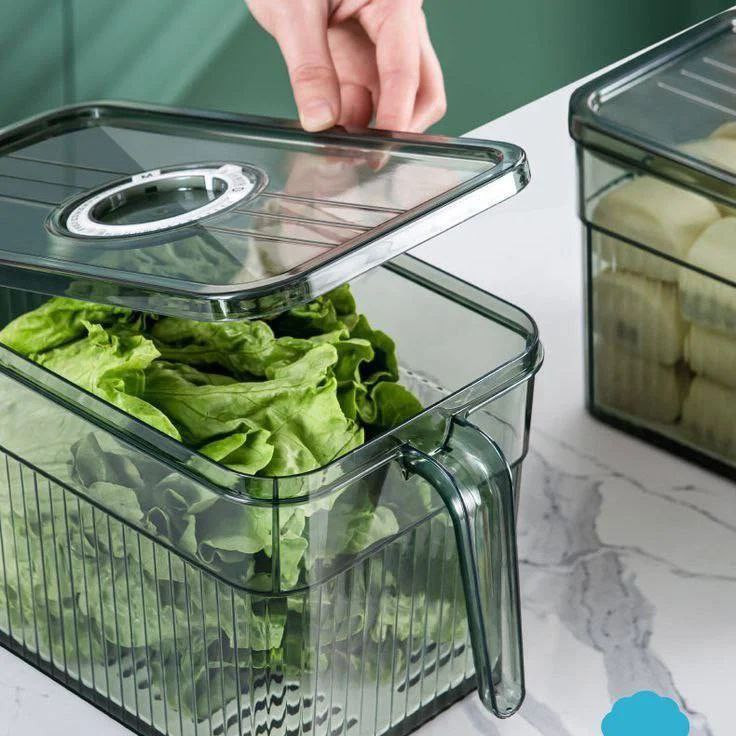 باکس نظم دهنده یخچال مستطیل دسته دار