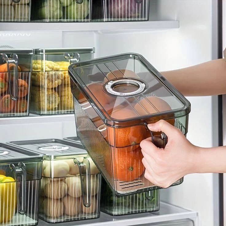 باکس نظم دهنده یخچال مستطیل دسته دار
