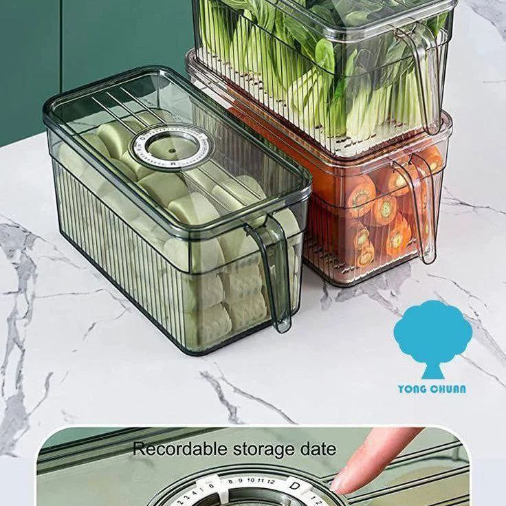باکس نظم دهنده یخچال مستطیل دسته دار