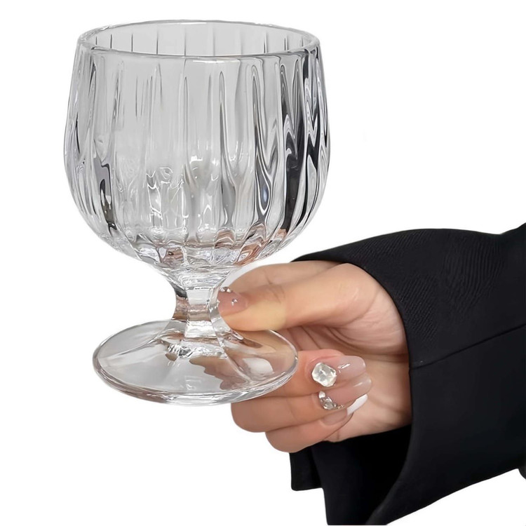 دسر خوری پایه دار کریستال برند DELI GLASS