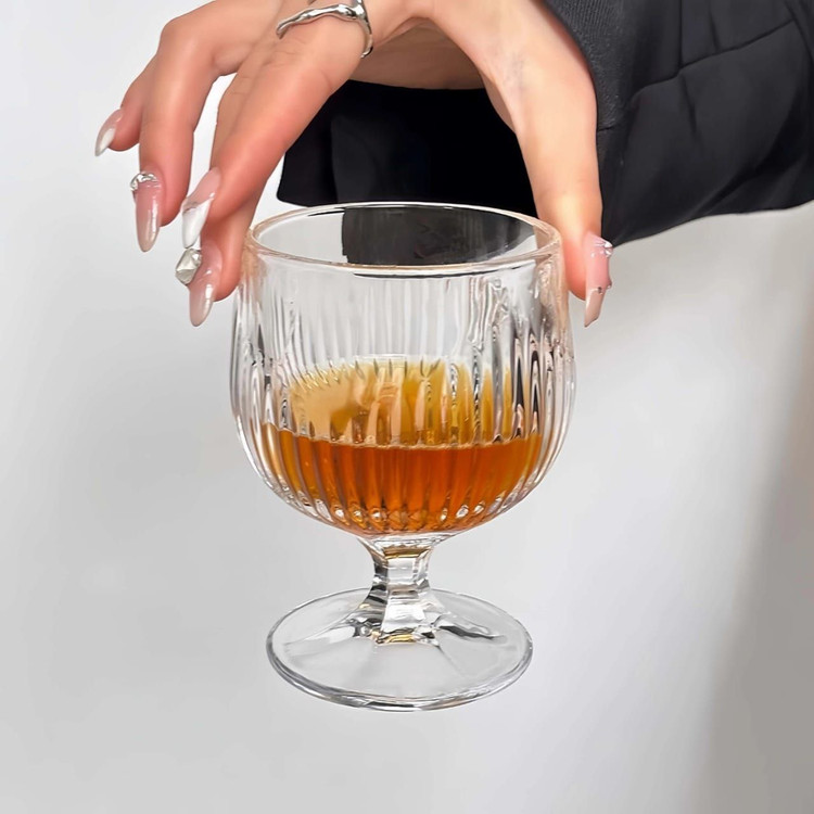 دسر خوری پایه دار کریستال برند DELI GLASS