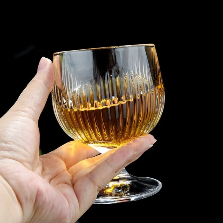 دسر خوری پایه دار کریستال برند DELI GLASS