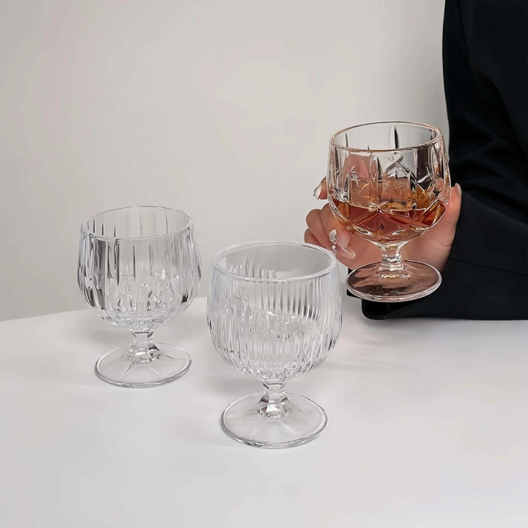 دسر خوری پایه دار کریستال برند DELI GLASS
