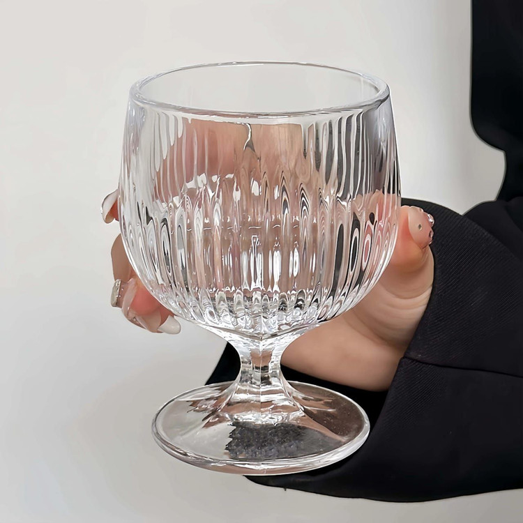 دسر خوری پایه دار کریستال برند DELI GLASS
