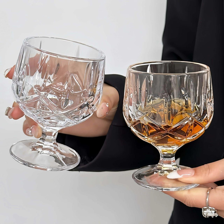 دسر خوری پایه دار کریستال برند DELI GLASS