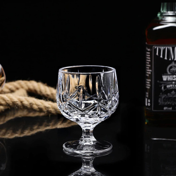 دسر خوری پایه دار کریستال برند DELI GLASS