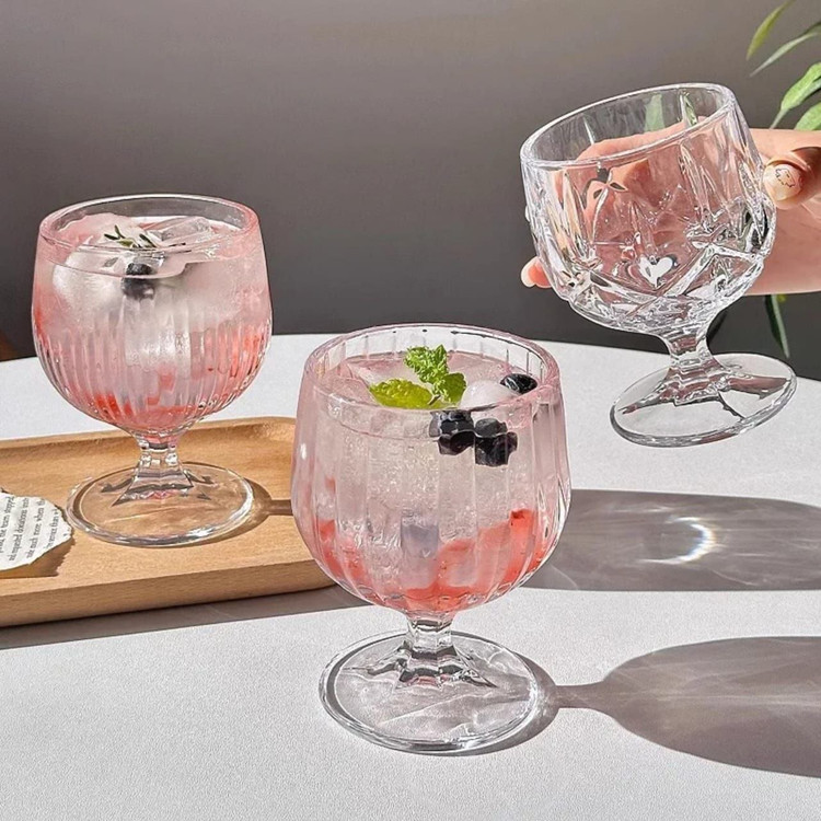 دسر خوری پایه دار کریستال برند DELI GLASS