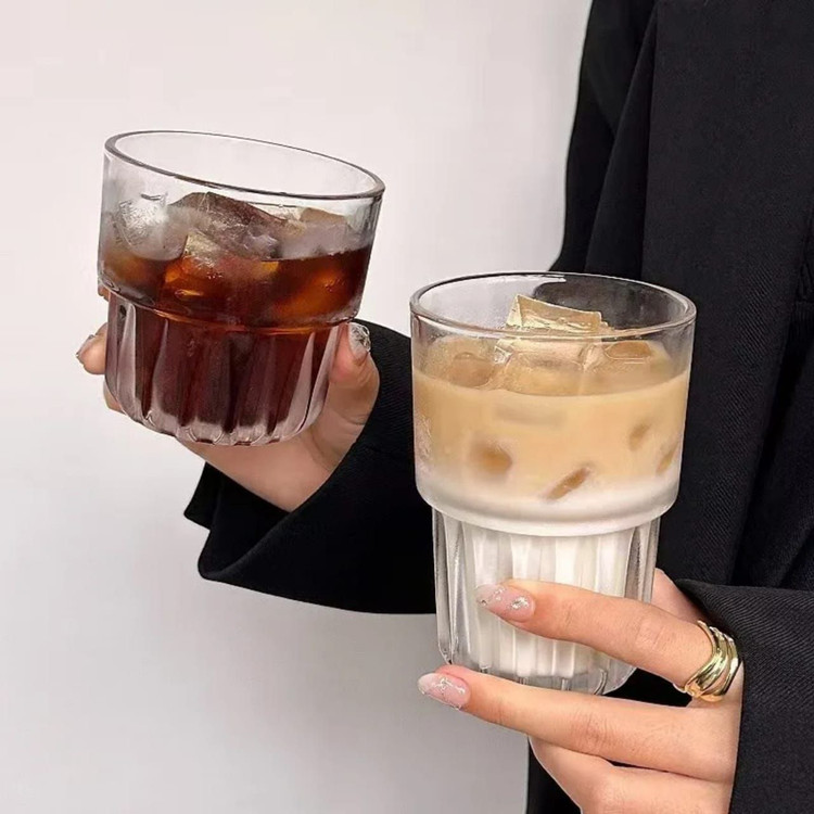 لیوان و نیم لیوان دو طبقه برند DELI GLASS