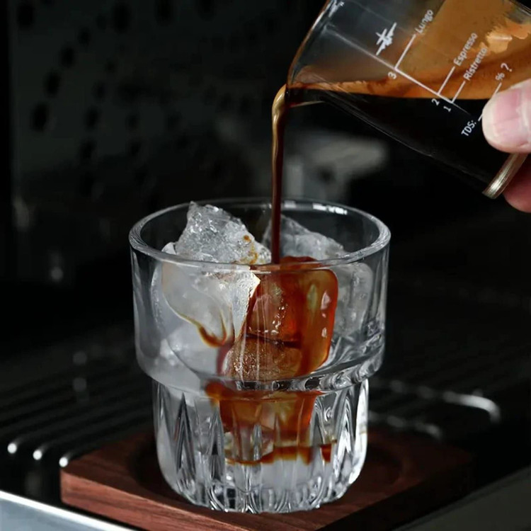 لیوان و نیم لیوان دو طبقه برند DELI GLASS