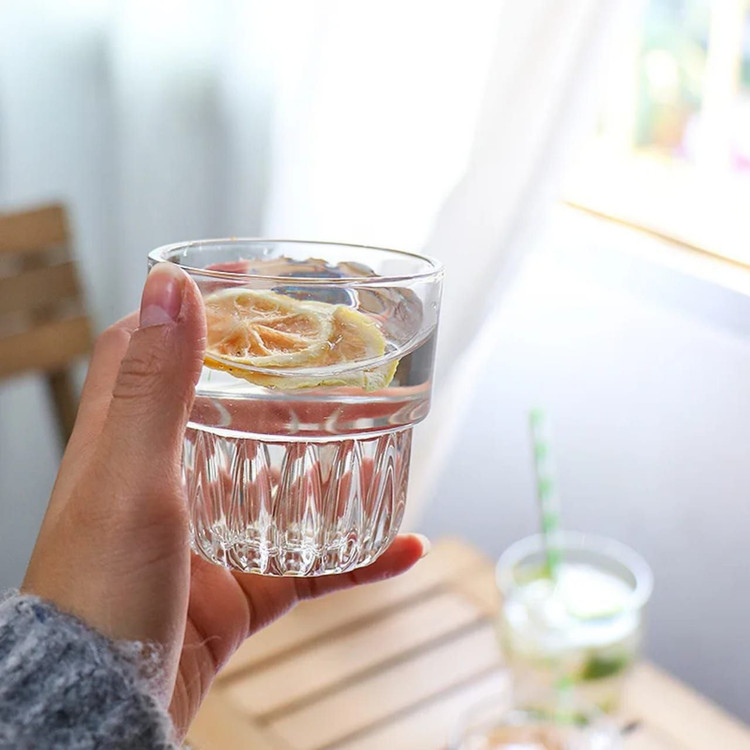 لیوان و نیم لیوان دو طبقه برند DELI GLASS