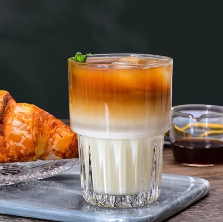 لیوان و نیم لیوان دو طبقه برند DELI GLASS