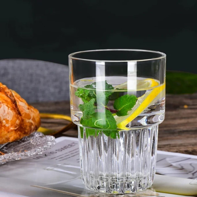 لیوان و نیم لیوان دو طبقه برند DELI GLASS