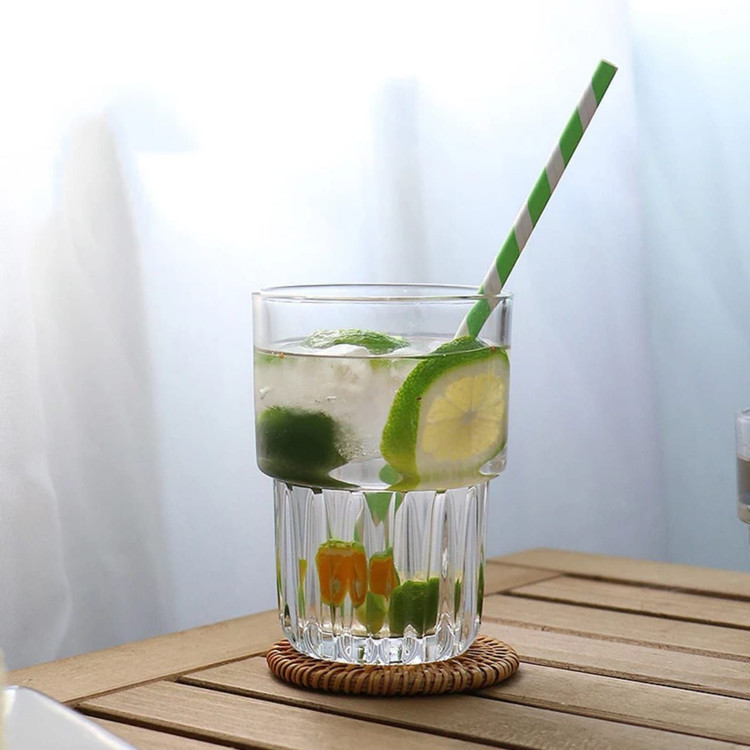 لیوان و نیم لیوان دو طبقه برند DELI GLASS