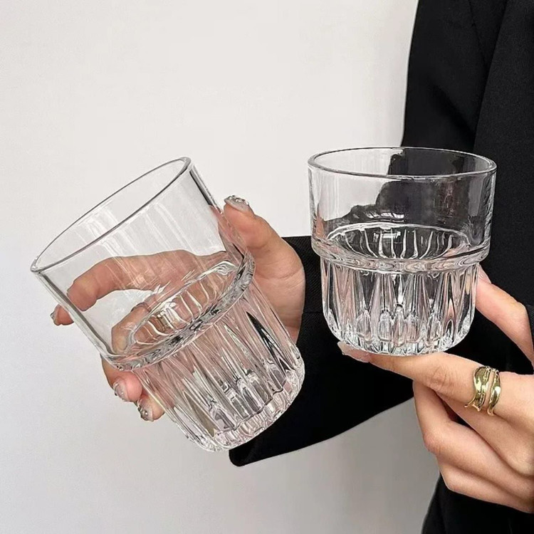 لیوان و نیم لیوان دو طبقه برند DELI GLASS