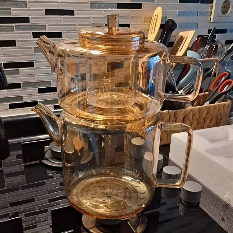 کتری قوری پیرکس طرح گریزما Grizma