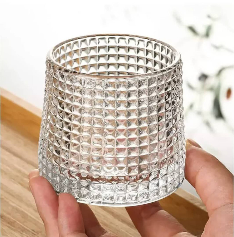نیم لیوان چرخشی در دو طرح برند DELI GLASS
