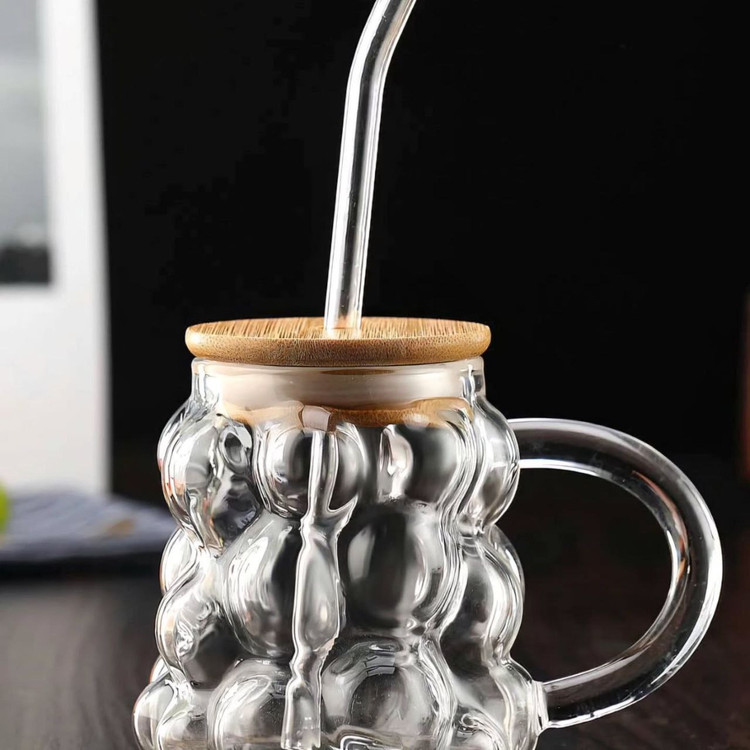 لیوان اسموتی حبابی bubble