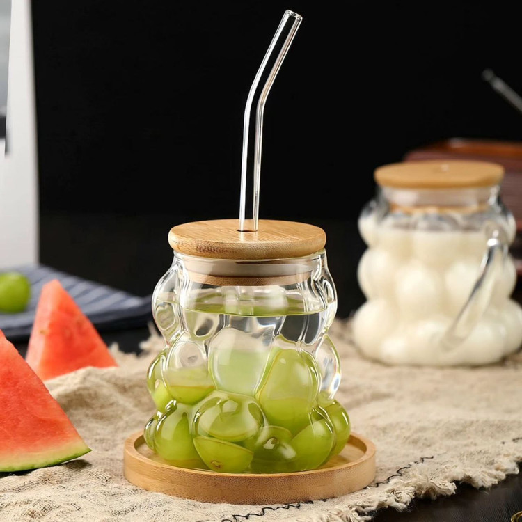 لیوان اسموتی حبابی bubble