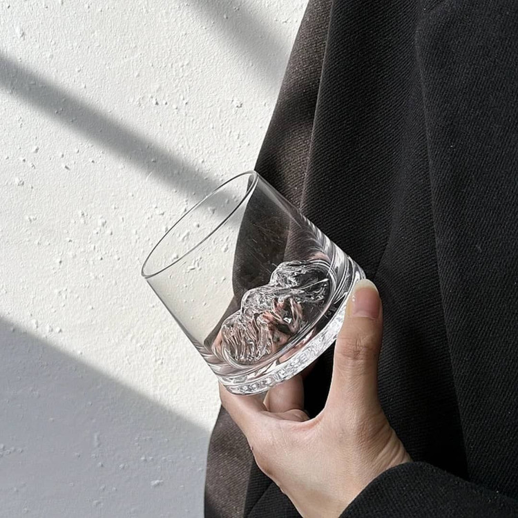نیم لیوان کوه یخ ساده برند Deli glass