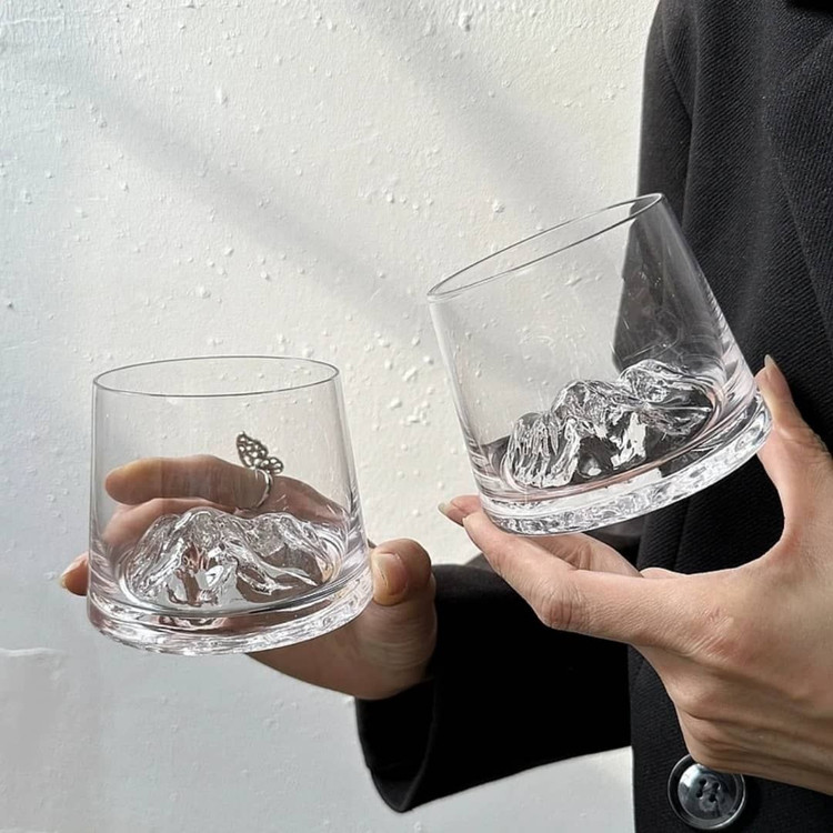 نیم لیوان کوه یخ ساده برند Deli glass