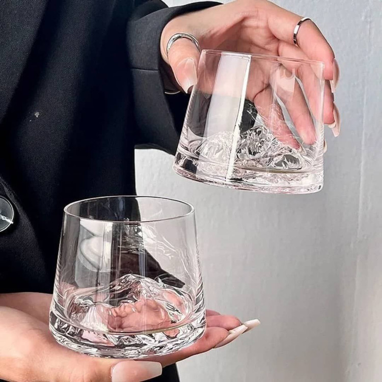 نیم لیوان کوه یخ ساده برند Deli glass