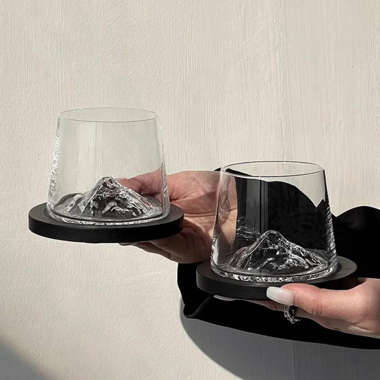 نیم لیوان کوه یخ ساده برند Deli glass