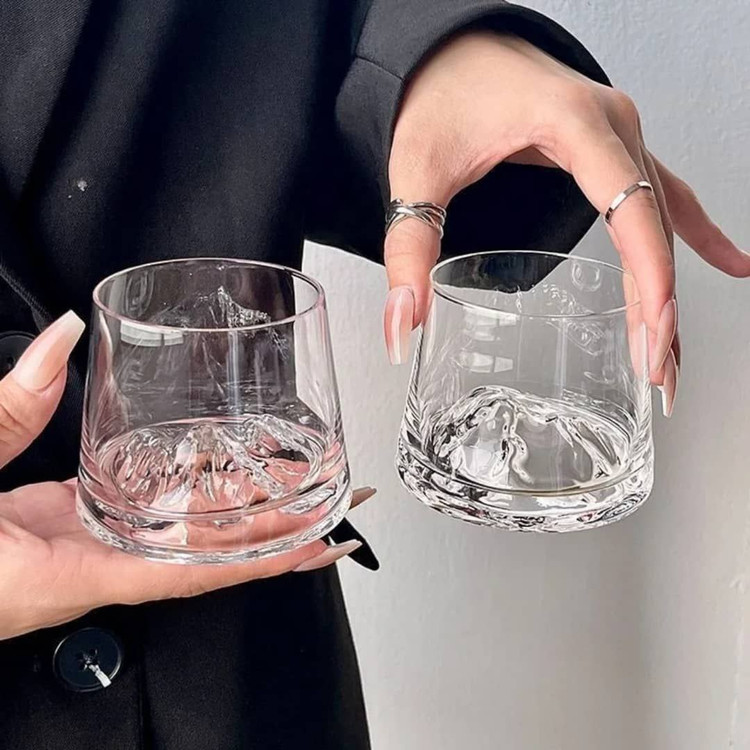 نیم لیوان کوه یخ ساده برند Deli glass