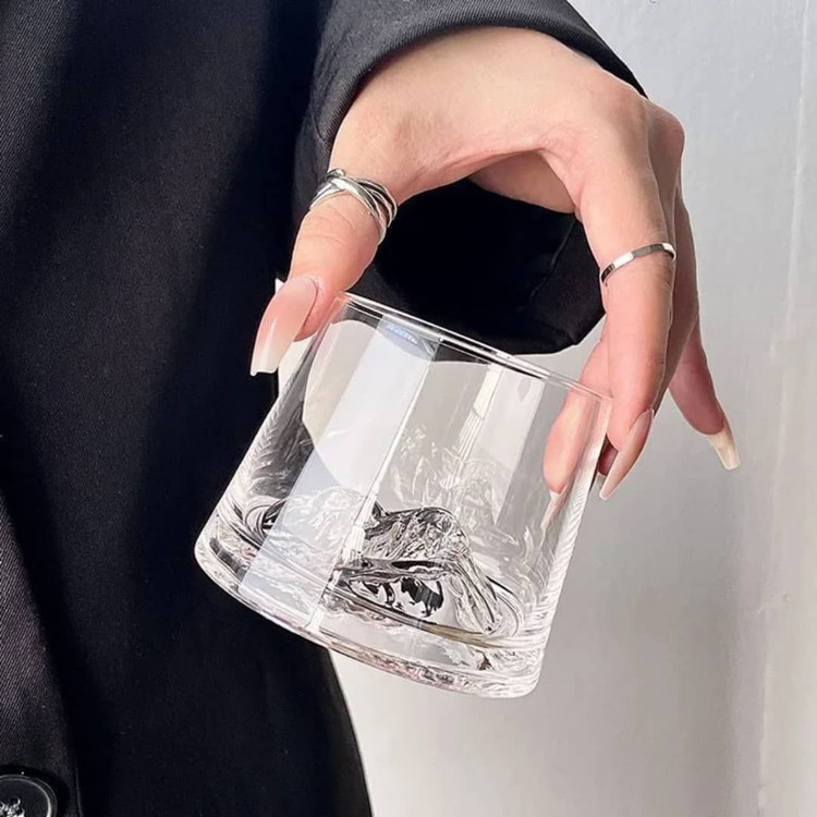 نیم لیوان کوه یخ ساده برند Deli glass