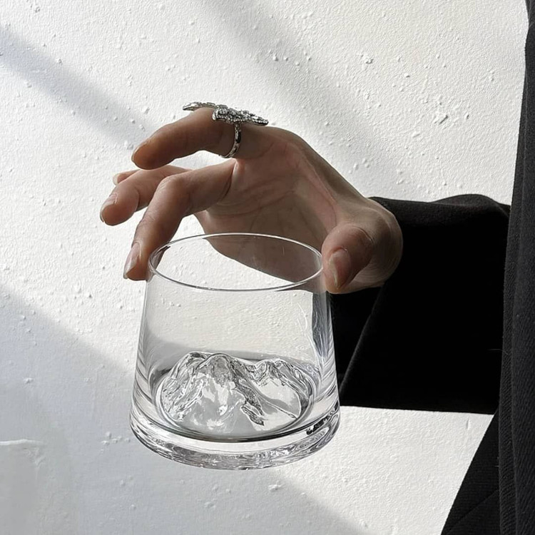 نیم لیوان کوه یخ ساده برند Deli glass