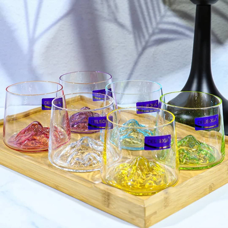 نیم لیوان کوه یخ 6رنگ برند Deli glass