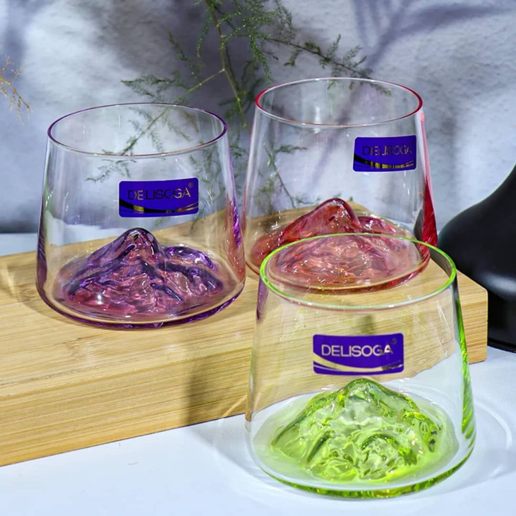 نیم لیوان کوه یخ 6رنگ برند Deli glass