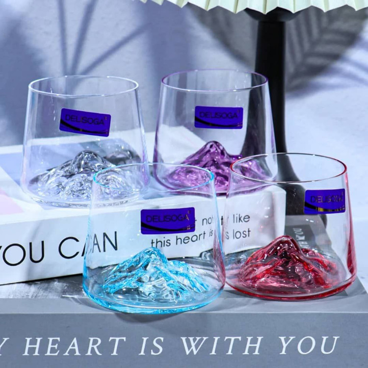 نیم لیوان کوه یخ 6رنگ برند Deli glass