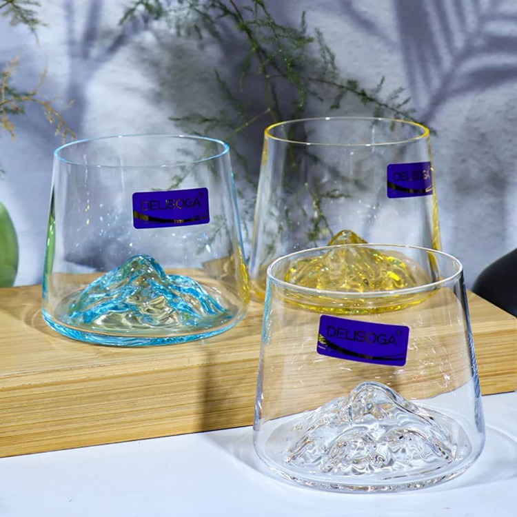 نیم لیوان کوه یخ 6رنگ برند Deli glass