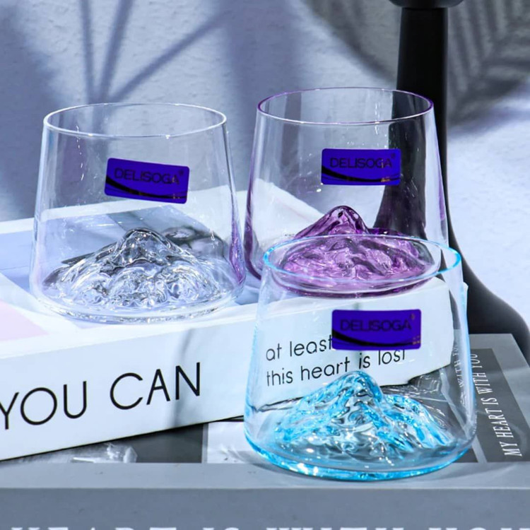 نیم لیوان کوه یخ 6رنگ برند Deli glass