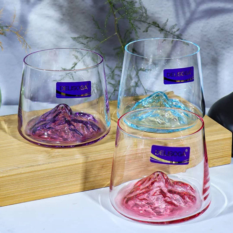 نیم لیوان کوه یخ 6رنگ برند Deli glass