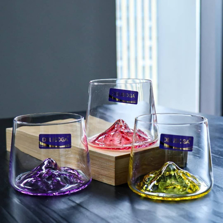 نیم لیوان کوه یخ 6رنگ برند Deli glass