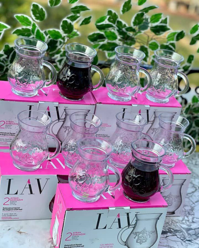 لیوان دوغ جفتی برند LAV
